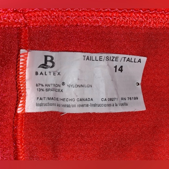 Ladies Baltex Brand Swim Shorts in Tangerine, Size 14 - Picture 5 of 5